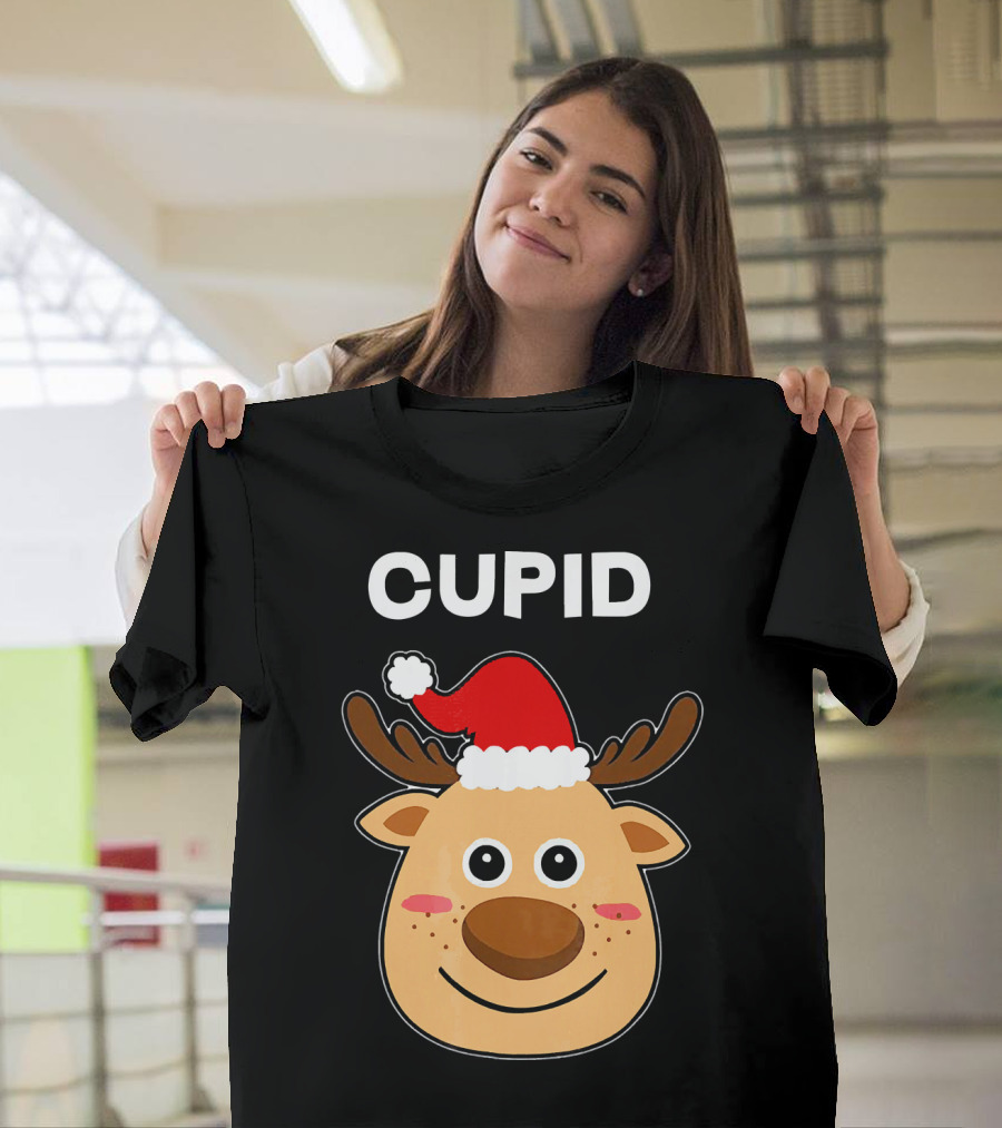 Santa Hat Reindeer Cupid T-Shirt