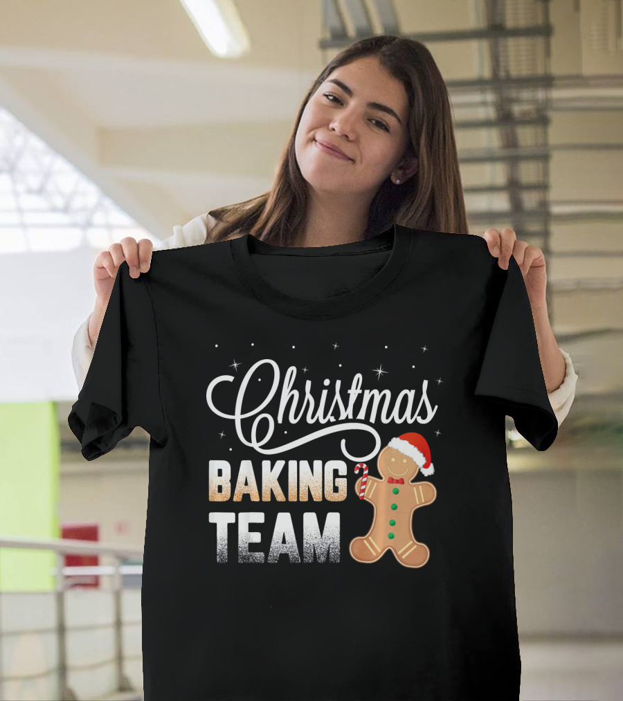 Christmas Baking Team Gingerbread Candy Cane Holiday T-Shirt