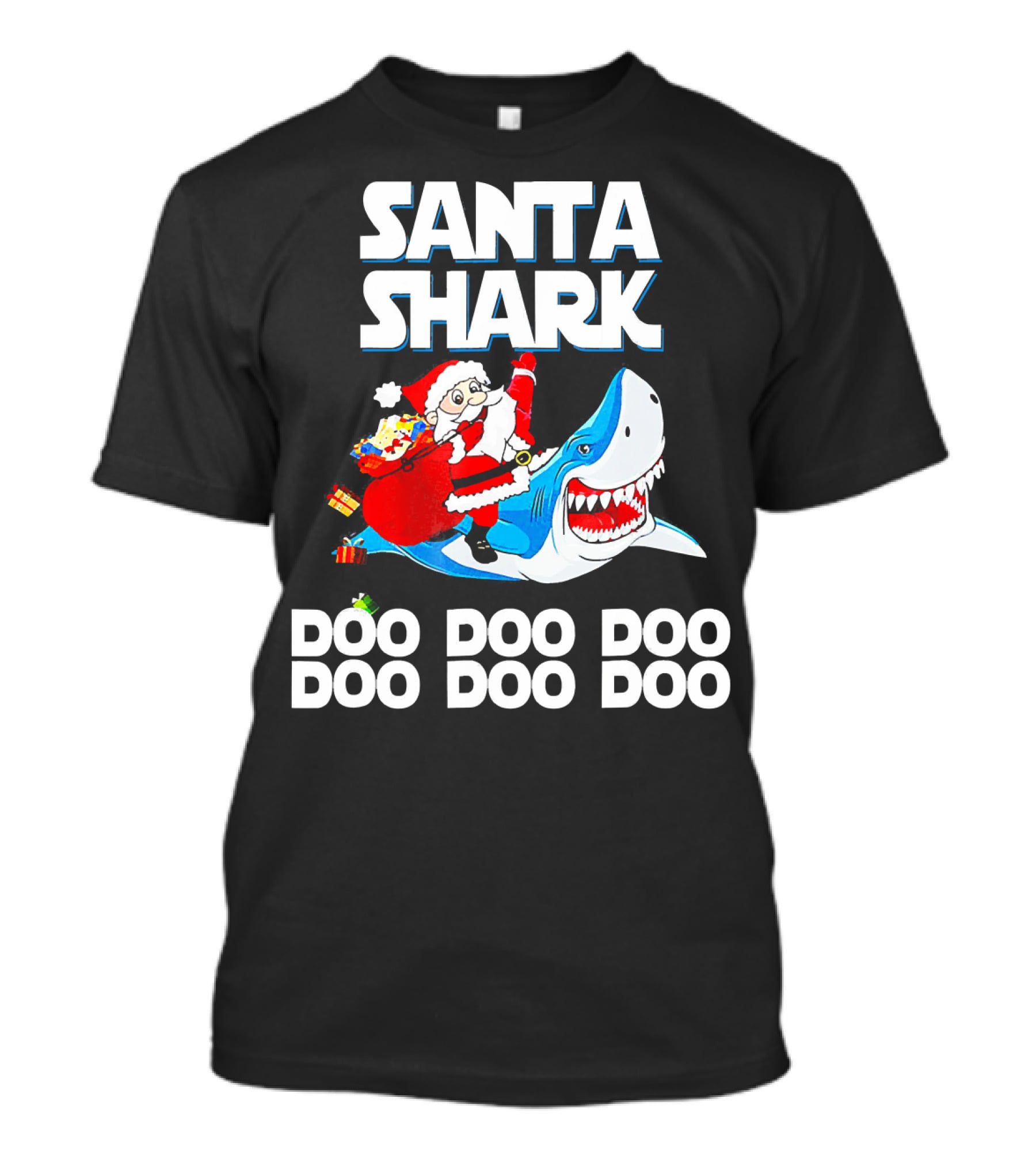 Santa Shark Doo Doo Doo Doo Doo Doo T-Shirt