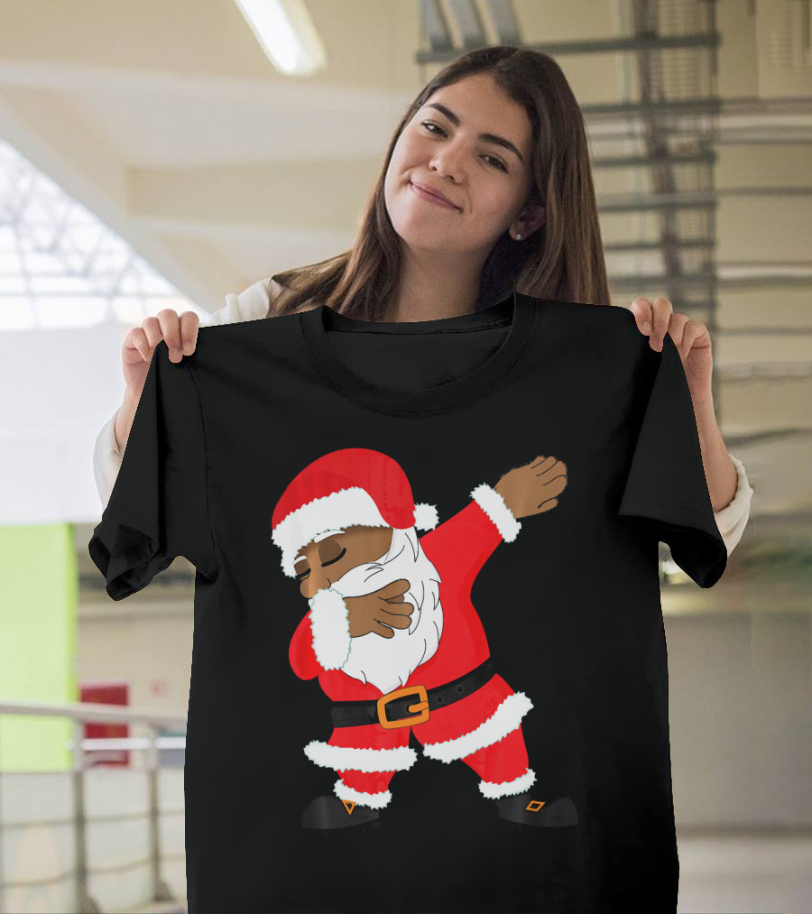 Dabbing Santa Funny Christmas Dab Festive Hip Hop Style Santa Claus T-Shirt