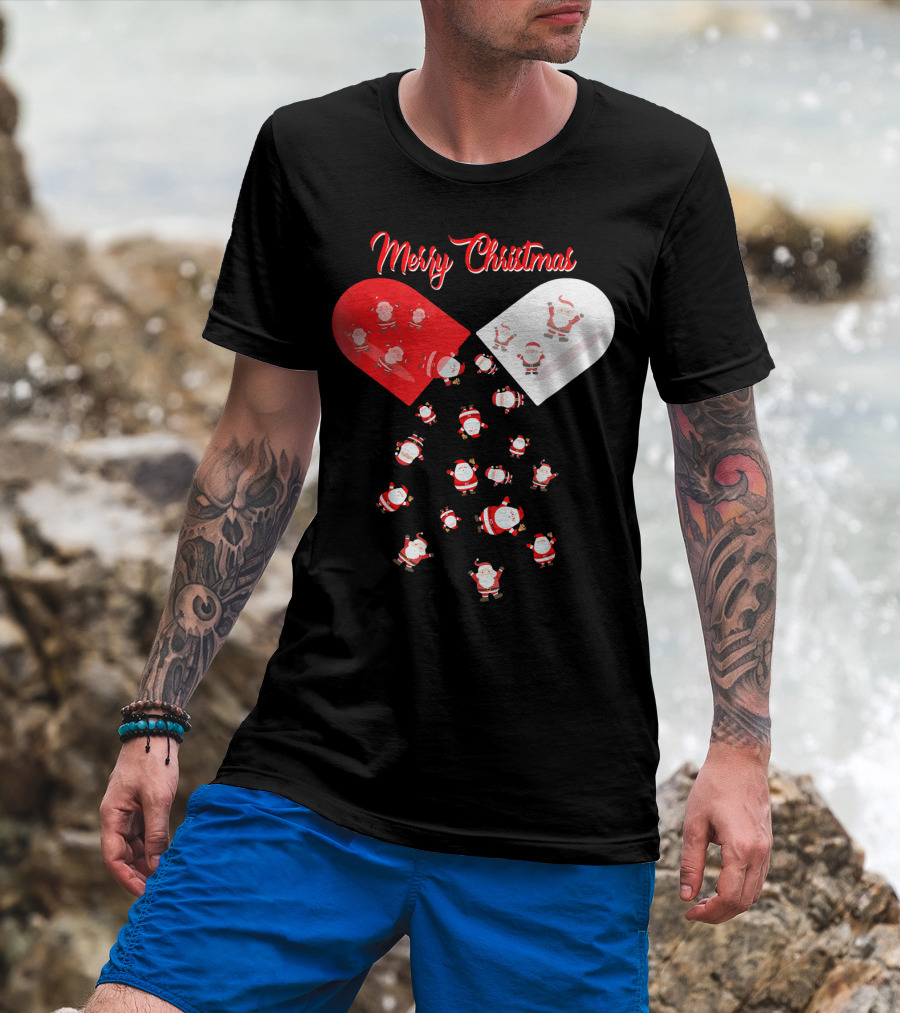 Merry Christmas Santa Capsule Fun T-Shirt
