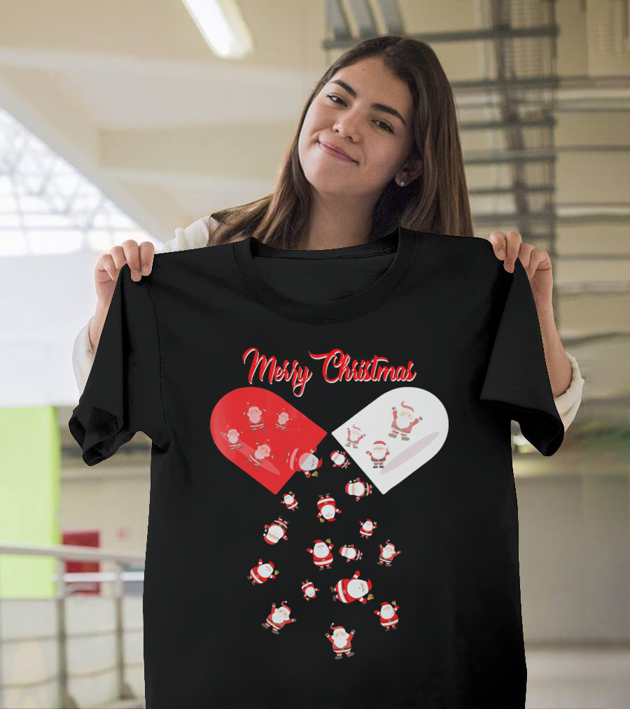 Merry Christmas Santa Capsule Fun T-Shirt