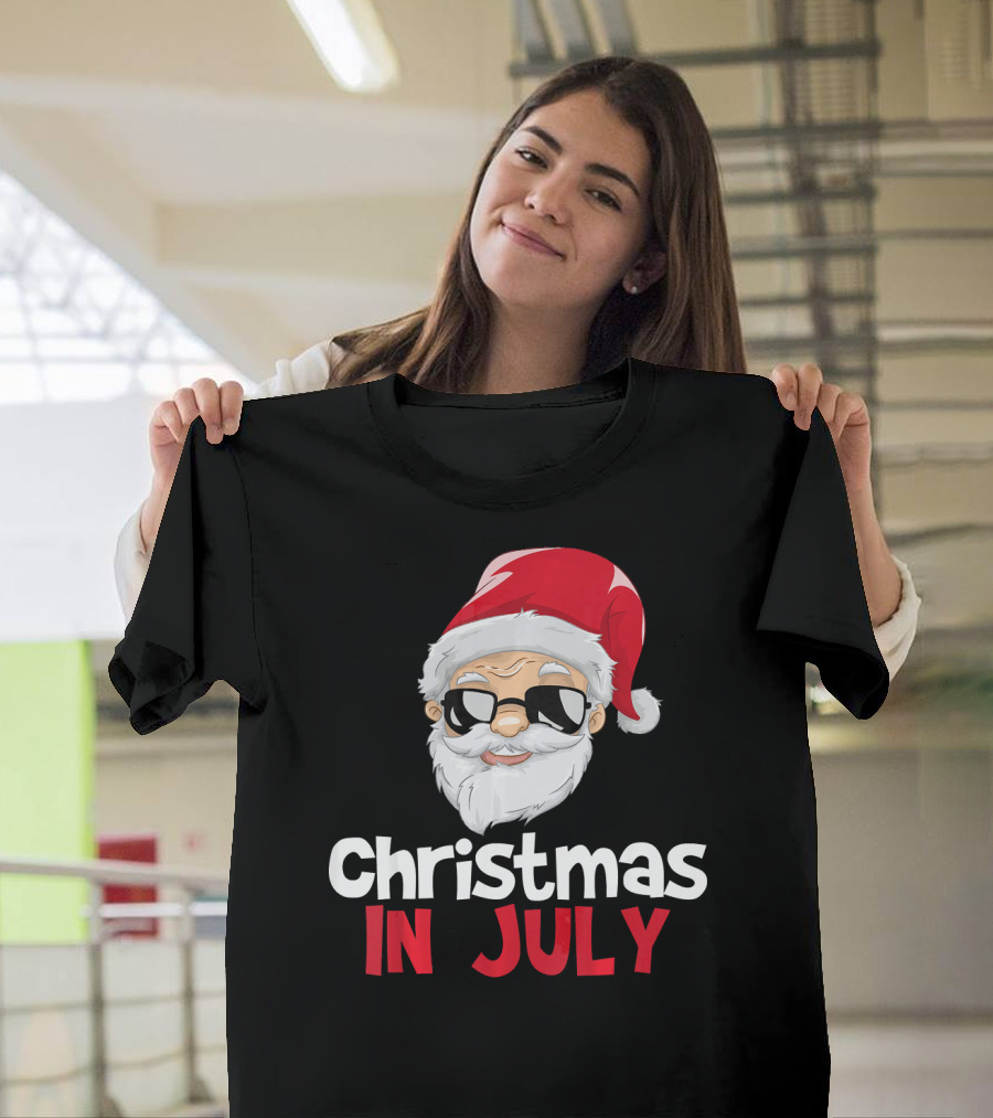 Christmas In July Santa Claus Iconic Holiday T-Shirt