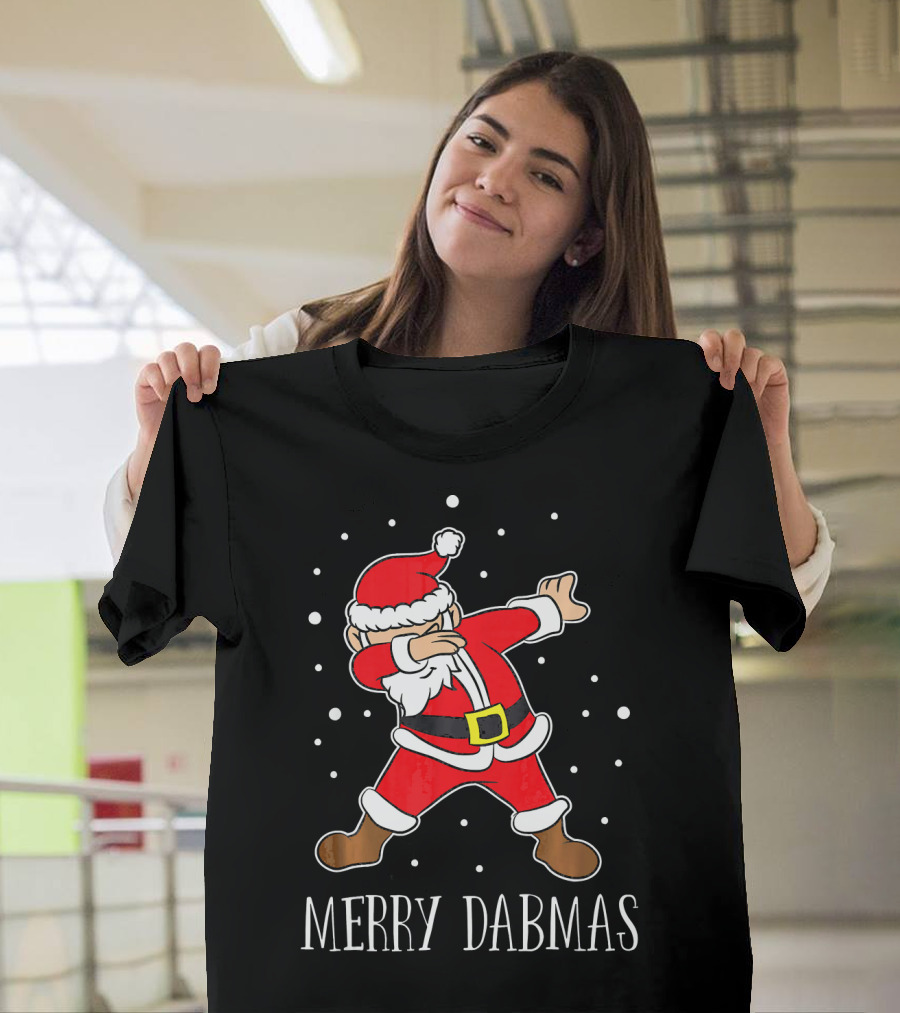 Merry Dabmas Funny Dabbing Christmas Santa T-Shirt