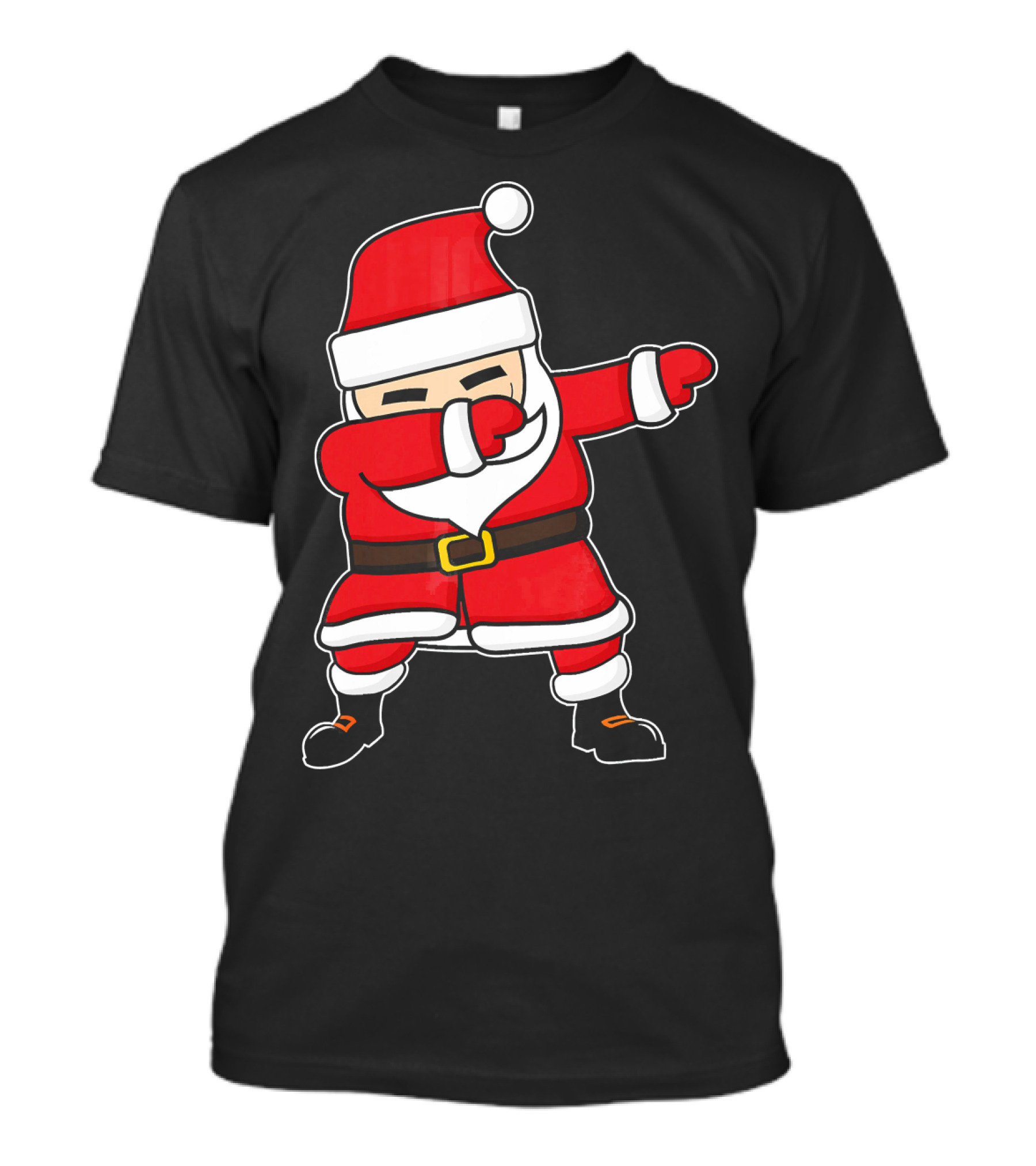 Dabbing Santa Claus Funny Christmas Pose T-Shirt