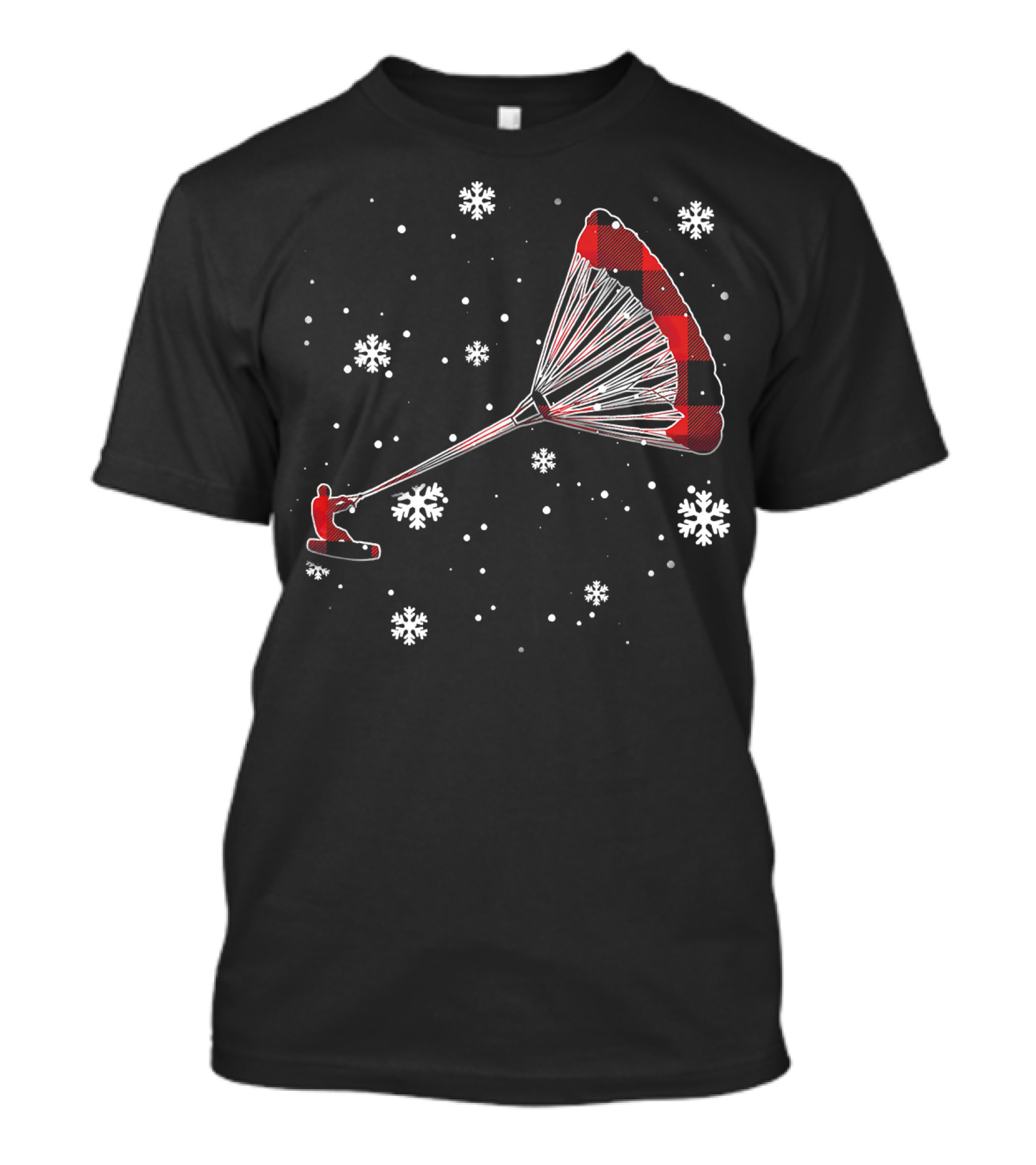 Snowflake Kiteboarding Plaid Adventures T-Shirt