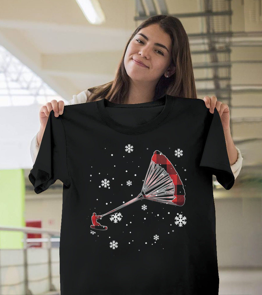Snowflake Kiteboarding Plaid Adventures T-Shirt
