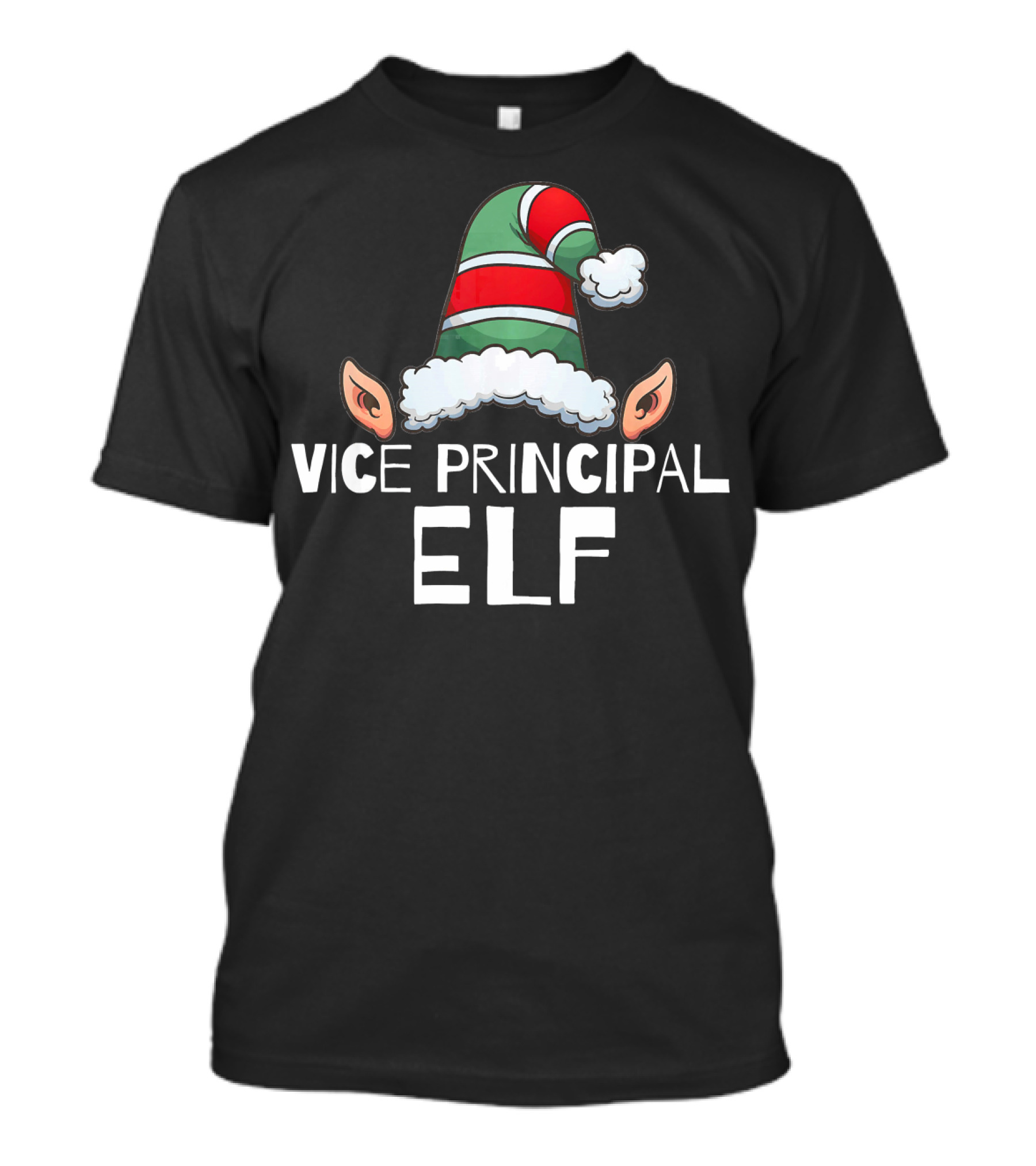 Vice Principal Elf Funny Christmas Holiday T-Shirt