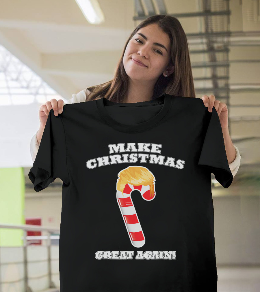 Make Christmas Great Again Candy Cane Holiday T-Shirt