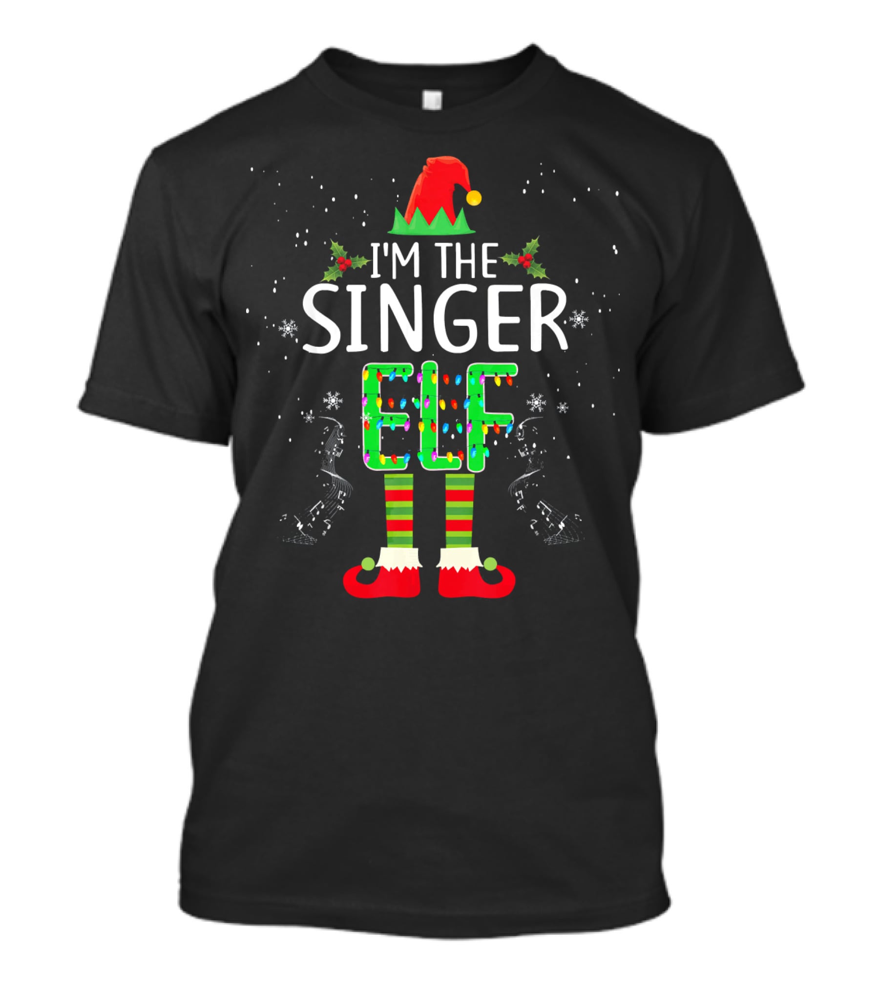 I'm The Singer Elf Christmas Family Group Matching T-Shirt