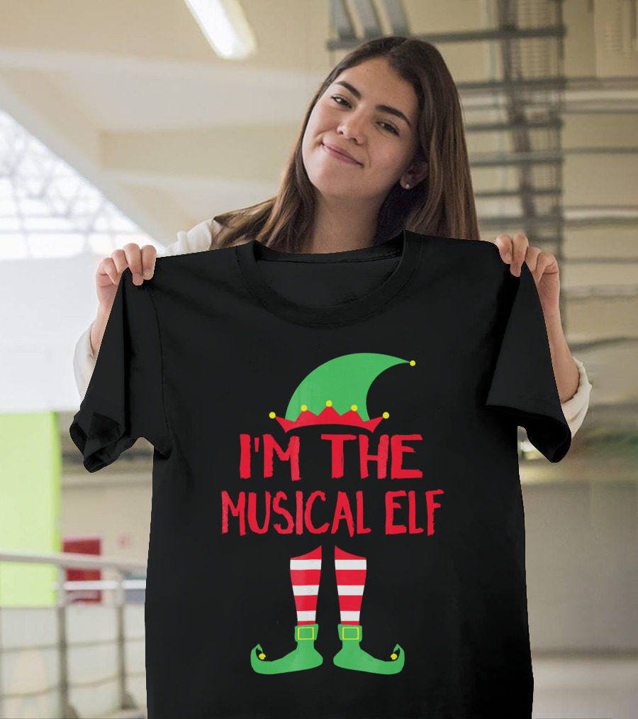I'm The Musical Elf Matching Family Christmas Pajama Party T-Shirt