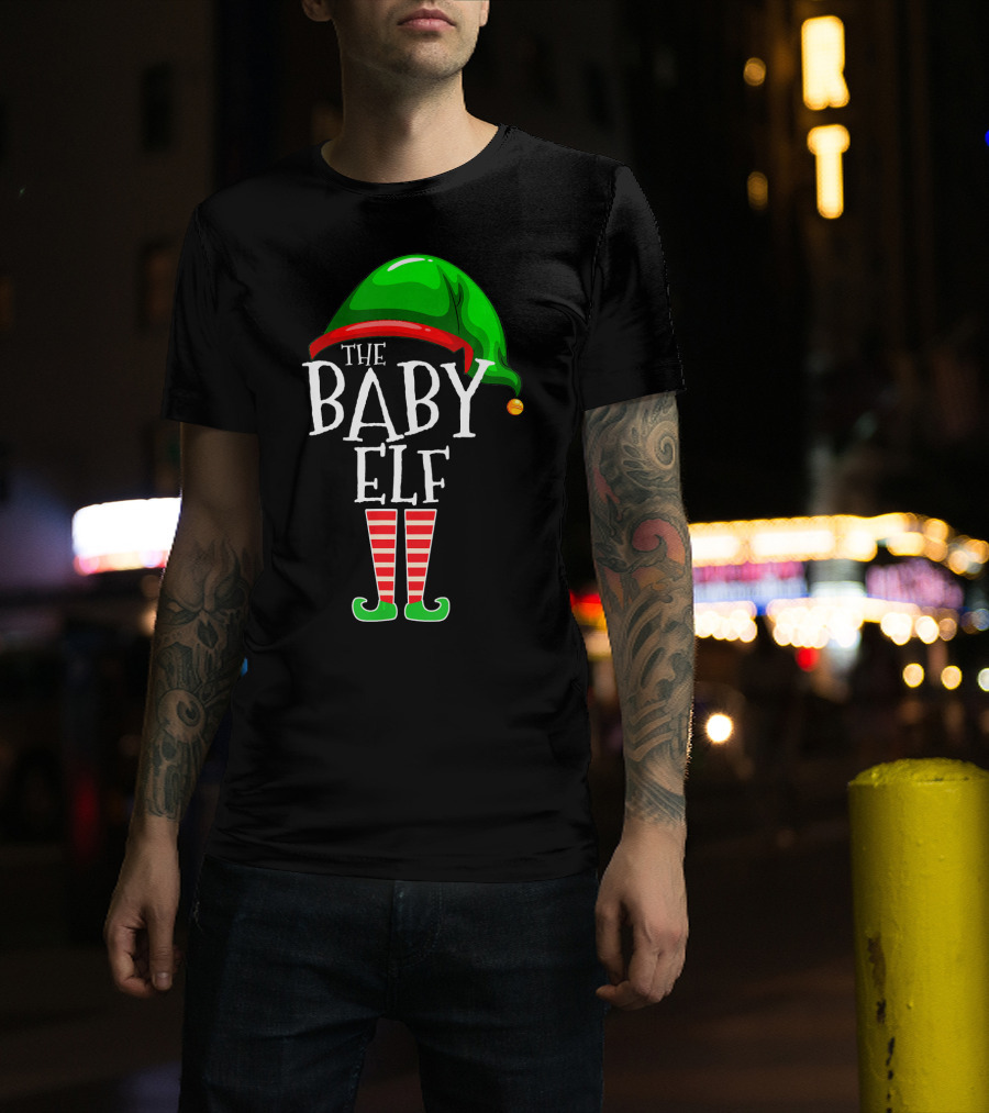 The Baby Elf Group Matching Family Christmas T-Shirt