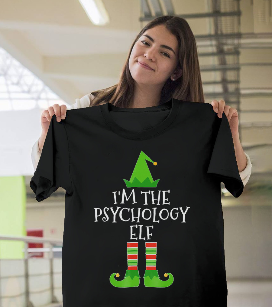 I'm The Psychology Elf Matching Group Christmas T-Shirt