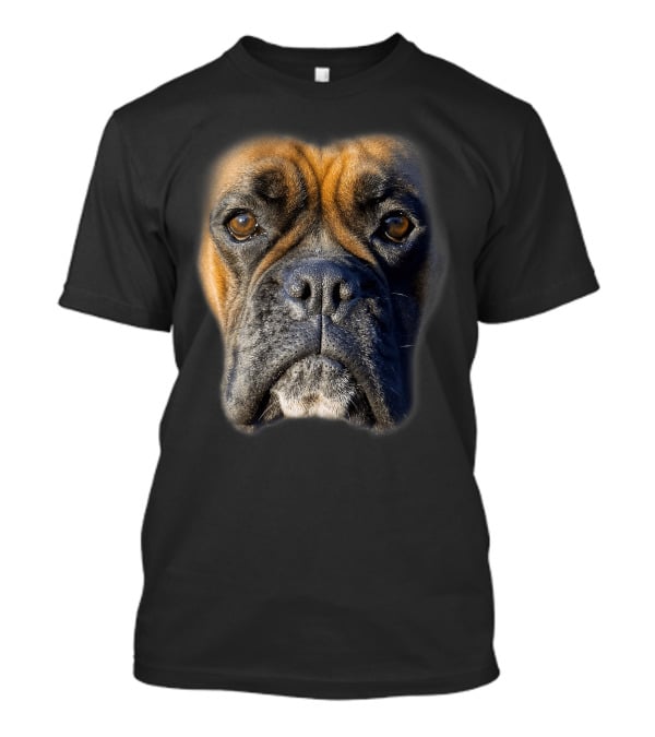 Boxer Dog Face Funny Animal Lover T-Shirt