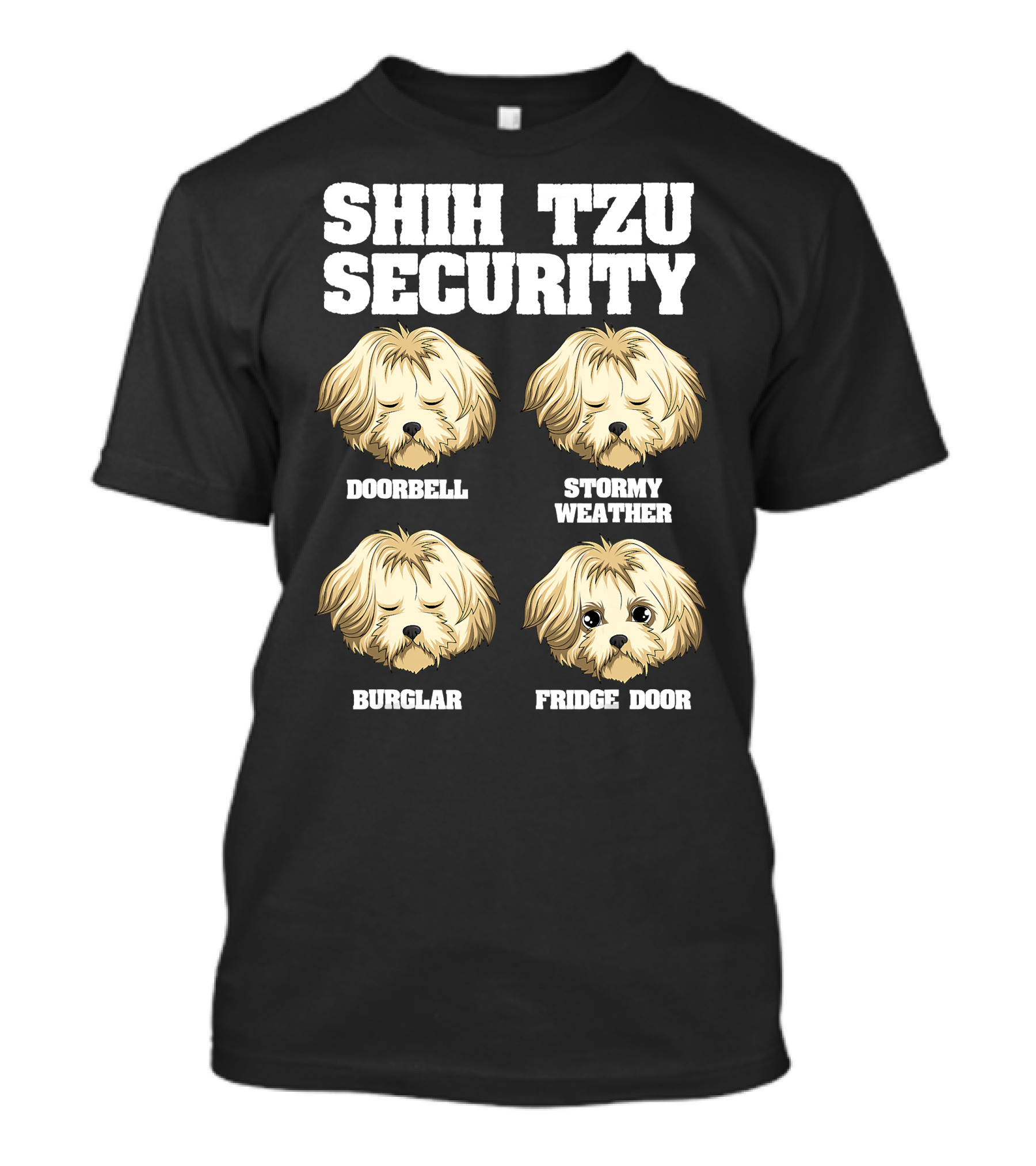Shih Tzu Security Fridge Door Pot Roast Vegetables Sausage Pate T-Shirt