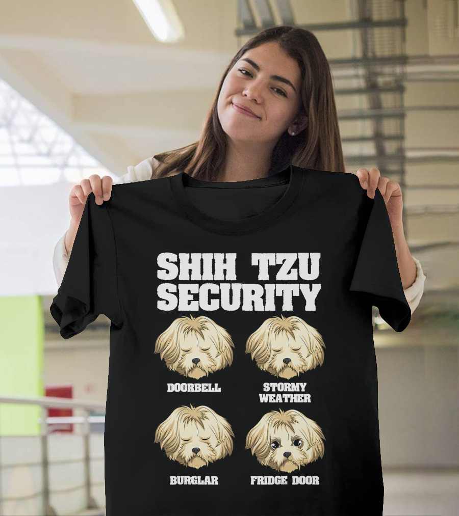 Shih Tzu Security Fridge Door Pot Roast Vegetables Sausage Pate T-Shirt