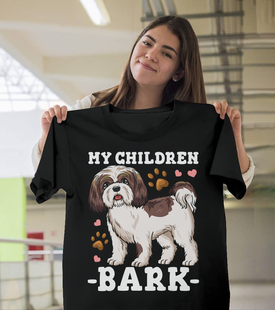 Shih Tzu Paw Heart Bark T-Shirt