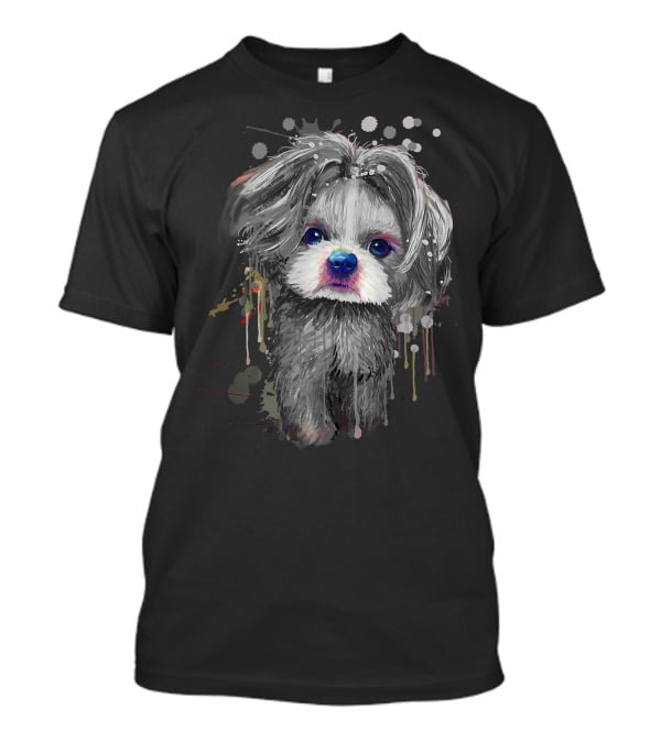 Adorable Shih Tzu Art For Proud Shih Tzu Mom Enthusiasts T-Shirt