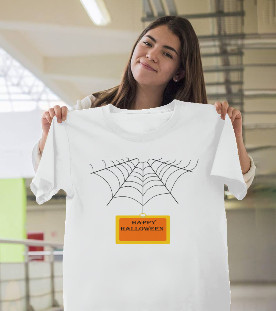 Happy Halloween Spiderwebs T-Shirt