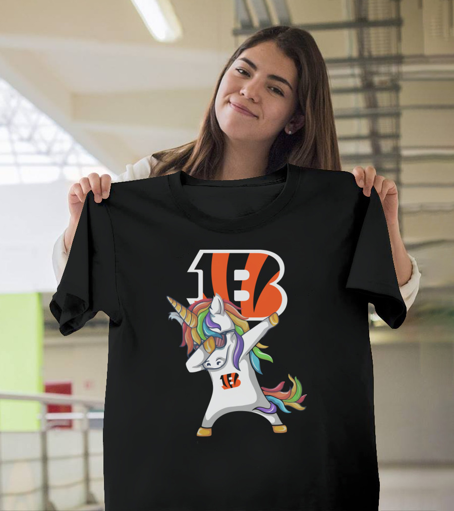 Cincinnati Bengals Dab Unicorn T-Shirt