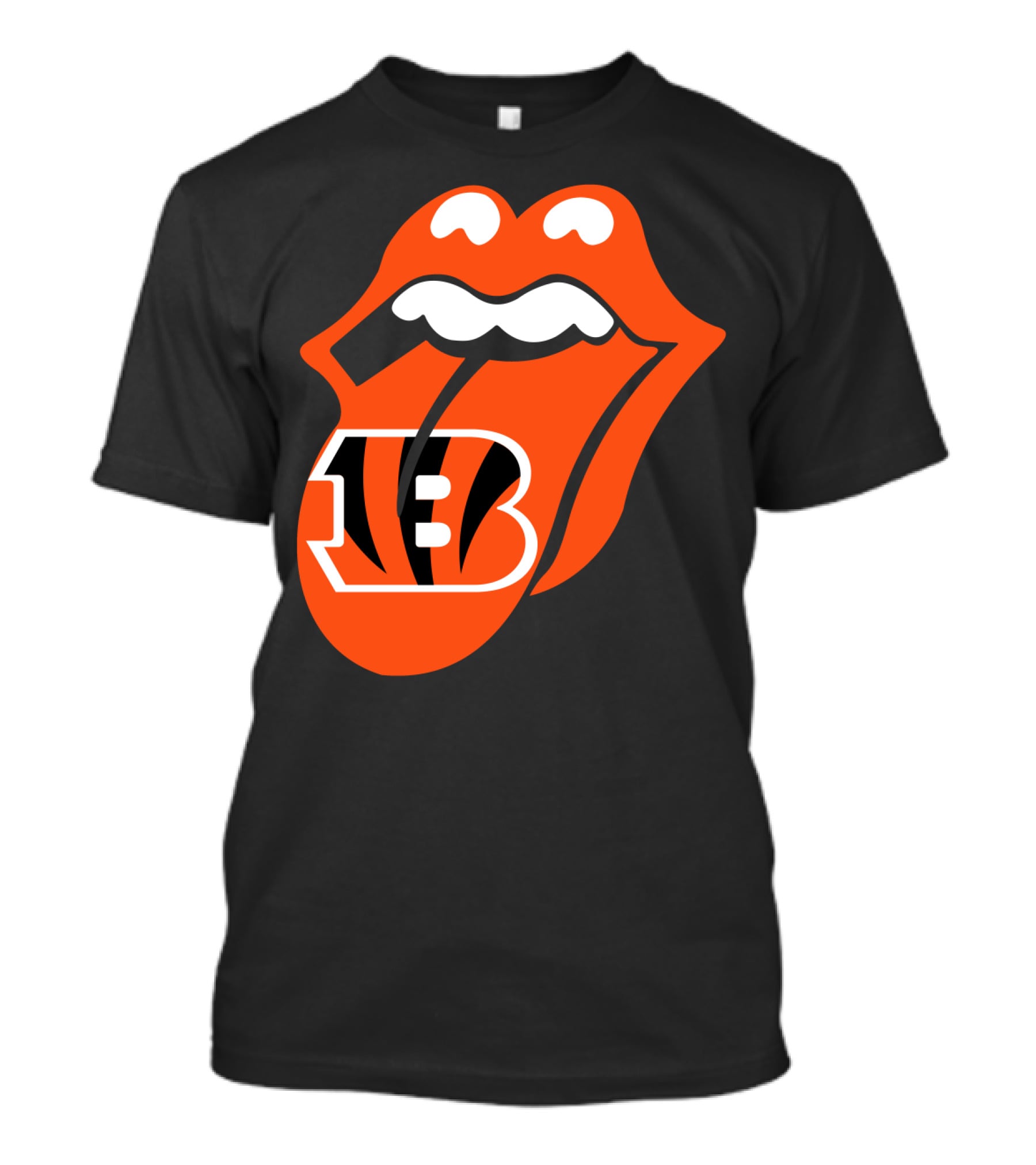Cincinnati Bengals Iconic Tongue Logo Fusion T-Shirt