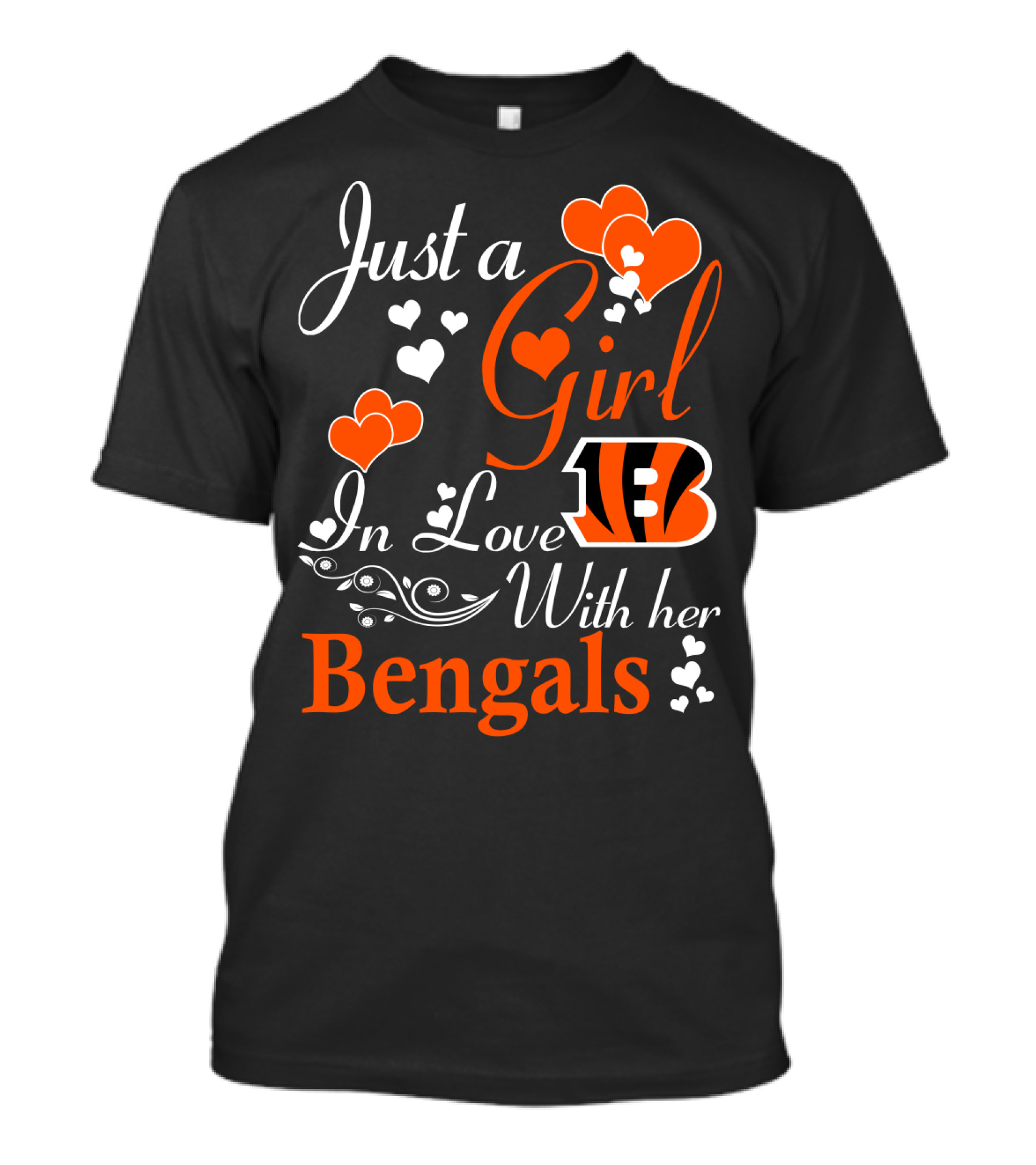 Just A Girl In Love With Her Cincinnati Bengals T-Shirt