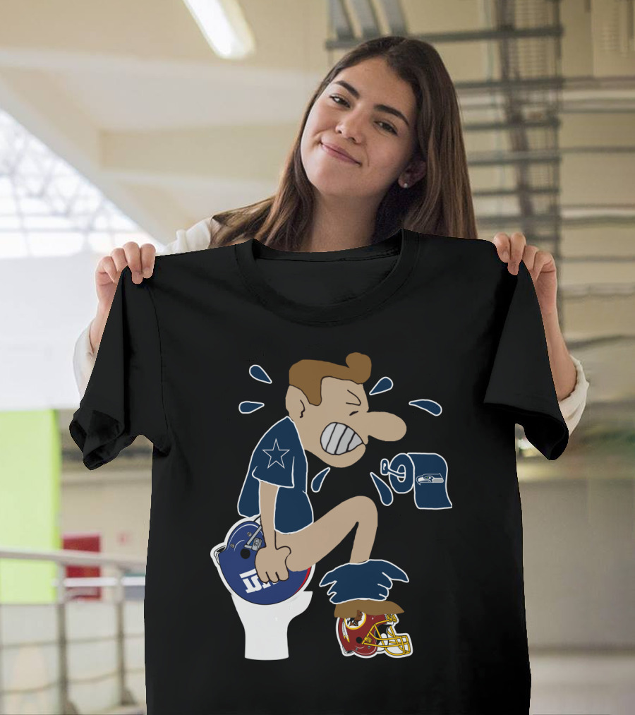 Dallas Cowboys Rivalry Giants Redskins Seahawks Humorous T-Shirt