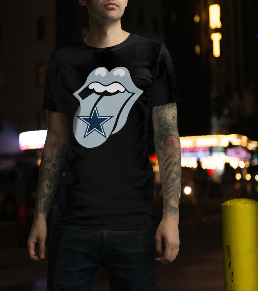 Dallas Cowboys Star With Tongue T-Shirt