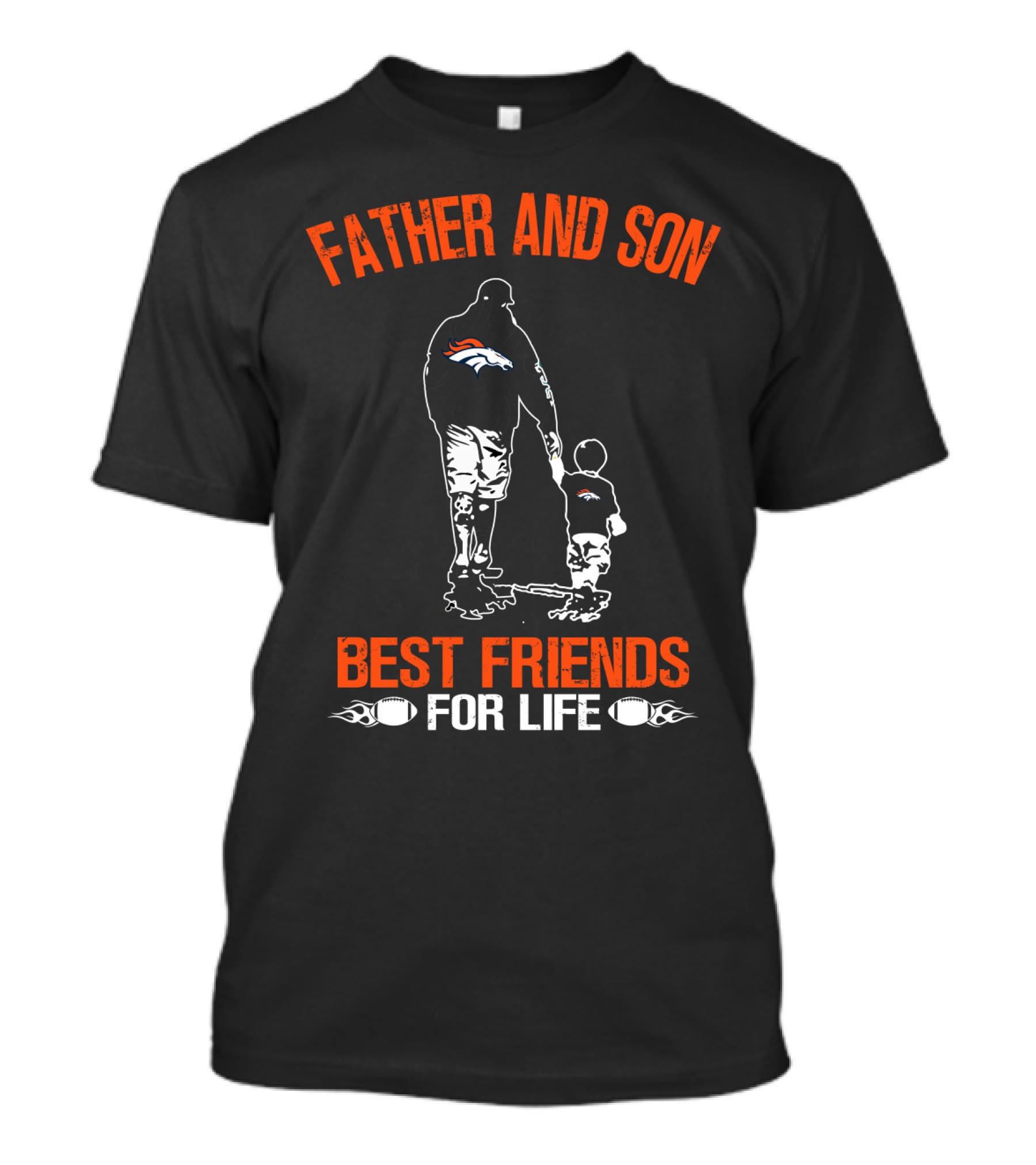 Father And Son Denver Broncos Best Friends For Life T-Shirt