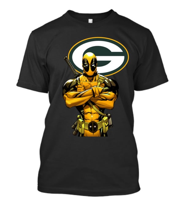 Green Bay Packers Deadpool Crossover T-Shirt