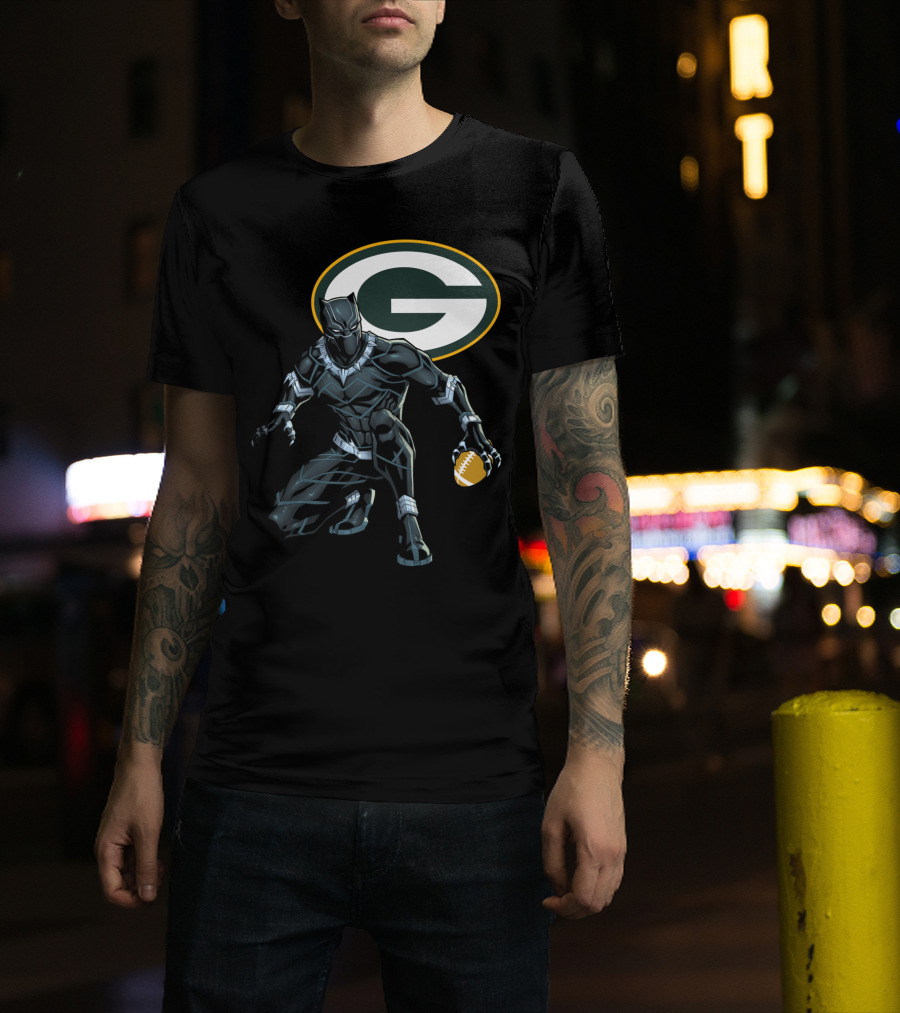 Green Bay Packers Football Superhero Crossover T-Shirt