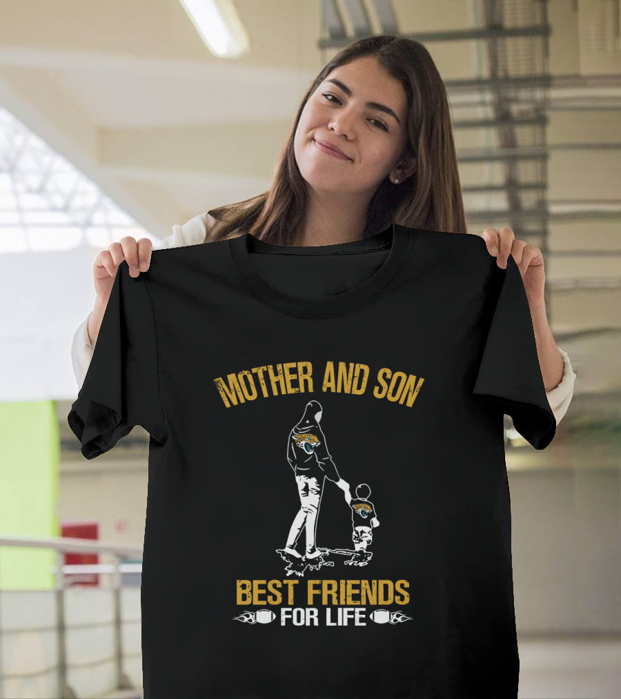 Mother And Son Jacksonville Jaguars Best Friends For Life T-Shirt