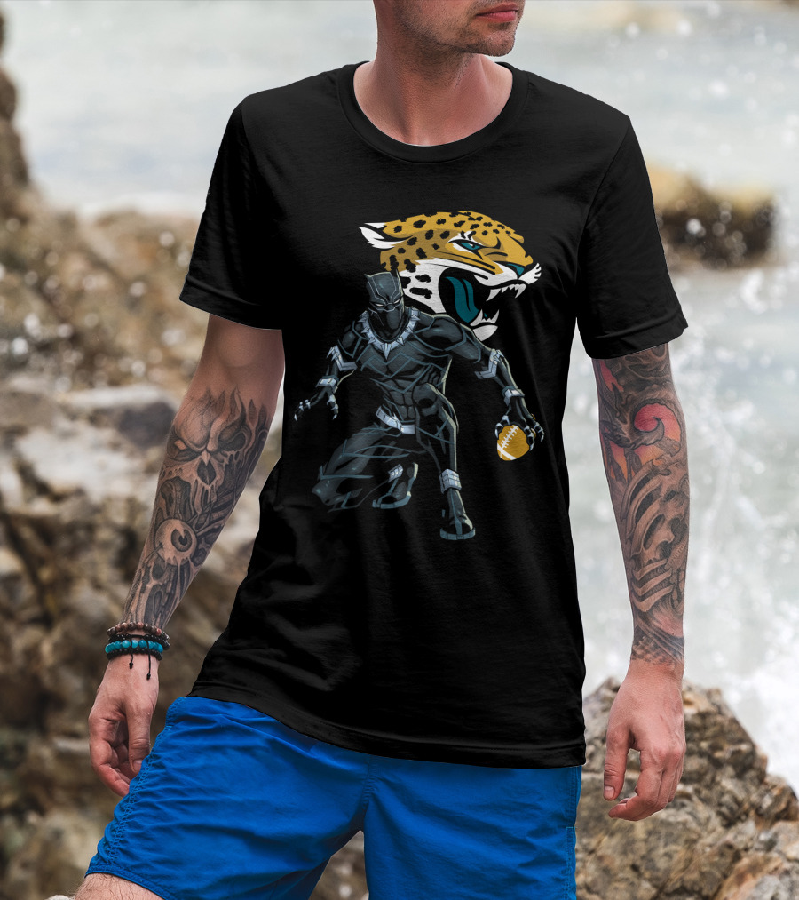 Jacksonville Jaguars Panther Crossover Football T-Shirt