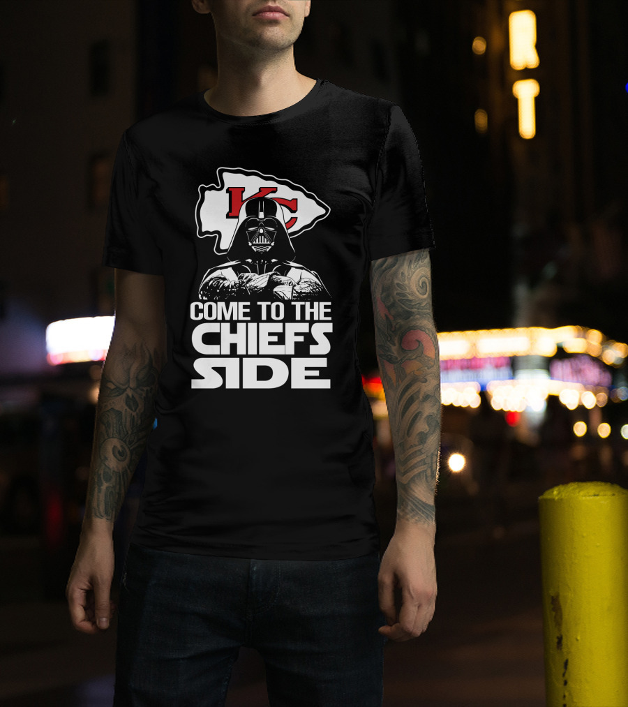 Come To The Chiefs Side Kansas City Chiefs Darth Vader T-Shirt