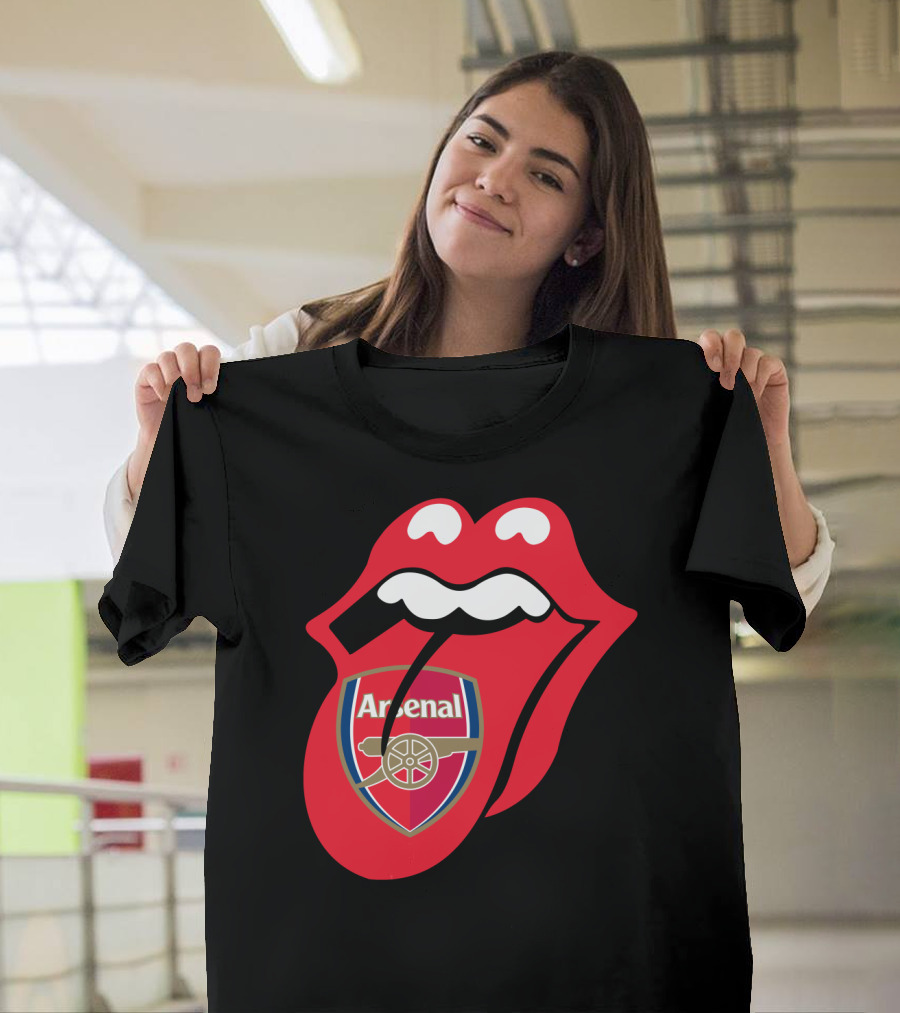 Arsenal Logo With Red Tongue T-Shirt