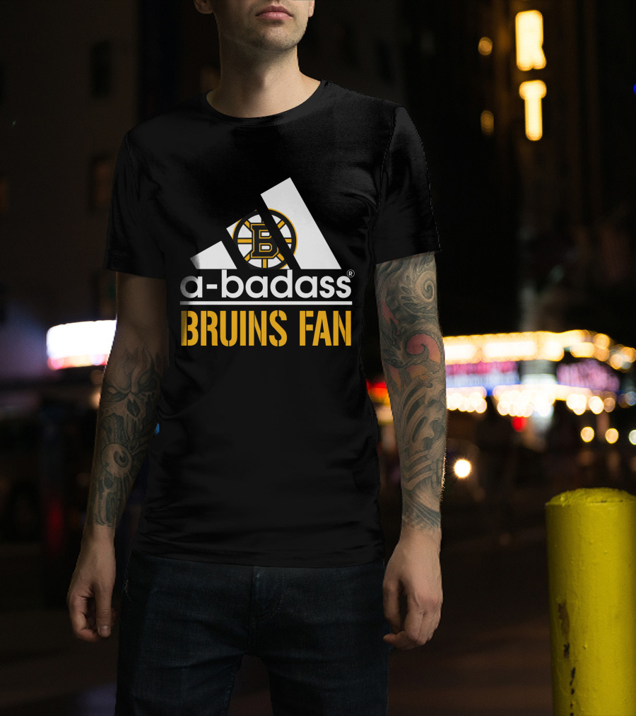 A-Badass Bruins Fan Boston Bruins T-Shirt