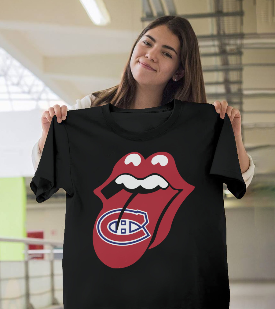 Montreal Canadiens Logo With Iconic Tongue And Lips T-Shirt