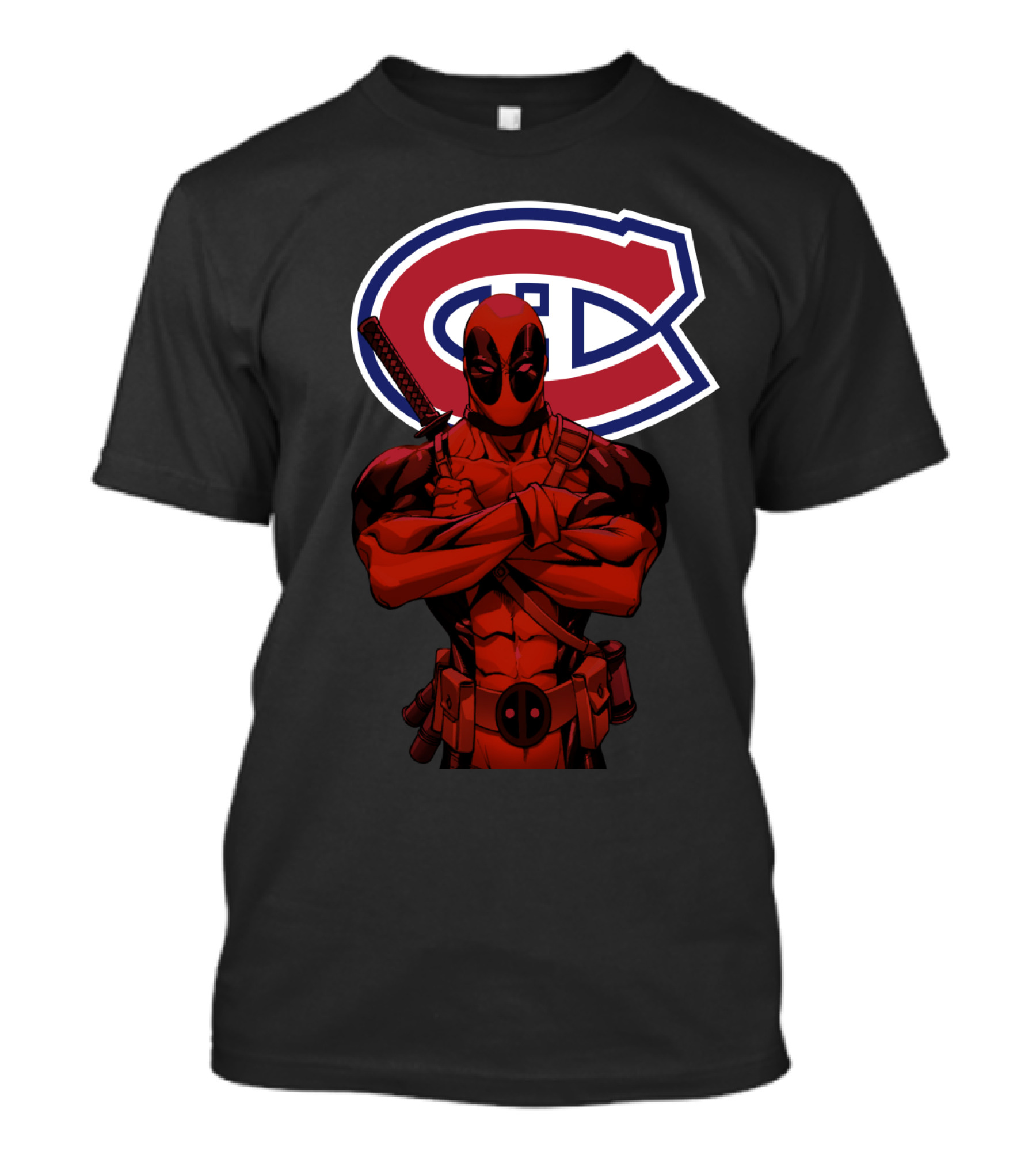 Montreal Canadiens Deadpool Crossover T-Shirt