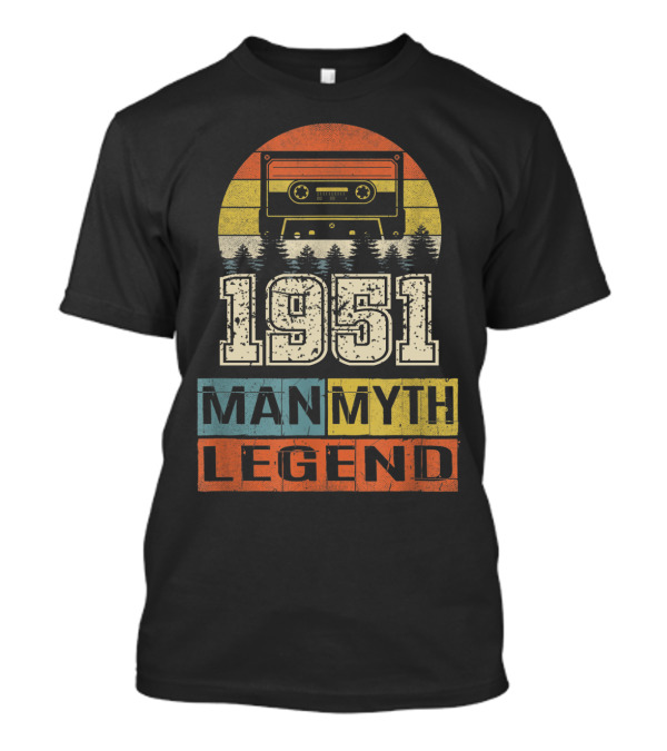 1951 Vintage Cassette Tape Man Myth Legend T-Shirt