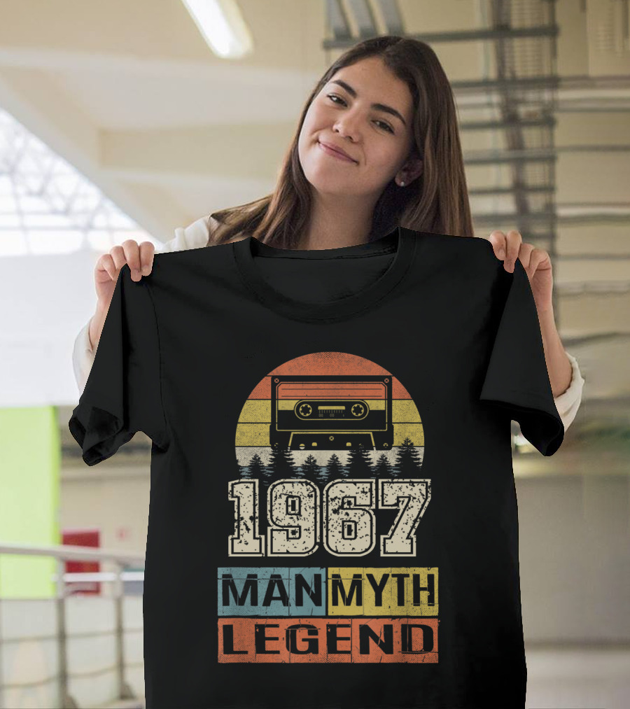 1967 Vintage Cassette Man Myth Legend T-Shirt