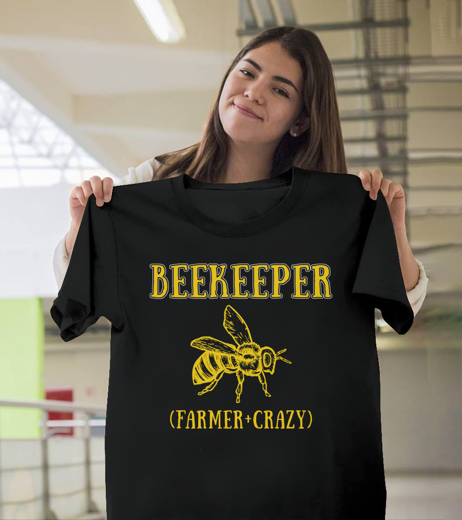 Beekeeper Farmer Crazy Bee Graphic T-Shirt
