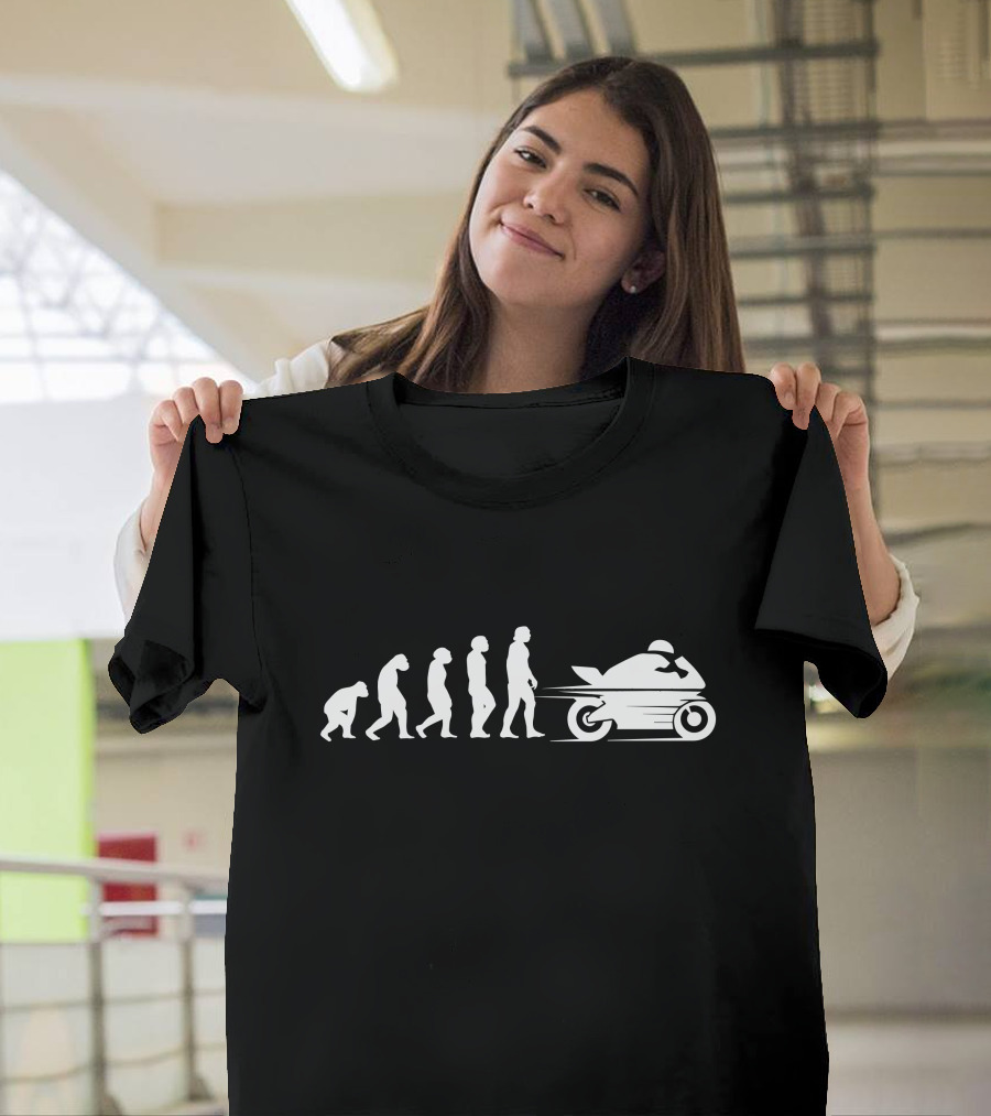 Evolution to Motorbike Speed Progression T-Shirt